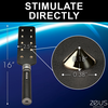 Xr Brands E-Stim Spiked Paddle Juodas - Electro Conductive Impact Tool, PU Leather