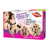 XR Brands Easy Access Thigh Sling with Adjustable Wrist Cuffs Juodas