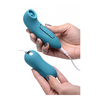 Xr Brands Entwined Dual Action Egg &amp; Licking Stimulator - Silicone, USB Rechargeable