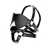 XR Brands Strict Eye Mask Harness with Adjustable Ball Gag Juodas