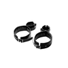 Xr Brands Master Series Thigh and Wrist Restraint System Adjustable Juodas PU