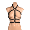 Xr Brands nsnovelties Female Body Harness S/M Juodas Vegan PU Adjustable Straps