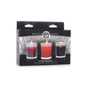 XR Brands Flame Drippers Sensation Candle Set 3-Pack Low Melting Point