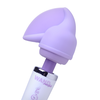 Xr Brands Wand Essentials Flutter Tip Silicone Wand Attachment Violetinė 3.5in