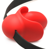 XR Brands Gag Order Silicone Ball Mouthguard Raudona Adjustable Strap 3.8”