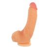 XR Brands Girthy George 9" Intimate Model with Suction Cup, Light rusvai gelsvas
