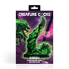 Xr Brands Creature Cocks Glowzilla Silicone Fantasy Model, Glow-in-the-Dark Žalias/Juodas