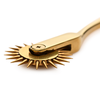 Xr Brands Gold Sensation Wartenberg Wheel Stainless Steel Golden 18cm