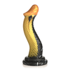 XR Brands Golden Snake Silicone Intimate Toy Gold-Juodas Large