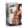 Xr Brands STRICT Male Full Body Adjustable Harness with Dual Rings Juodas