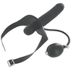 Xr Brands Incubus Inflatable Dual-Function Gag with External Attachment Juodas