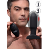 XR Brands Inflatable Silicone Plug with Remote Control, Juodas, Medium