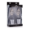 Xr Brands Jugs Adjustable Nipple Clamps with Hanging Buckets - Stainless Steel System