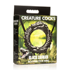 XR Brands Juodas Caiman Silicone Intimate Ring Juodas Stretchy Design