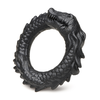 XR Brands Juodas Caiman Silicone Intimate Ring Juodas Stretchy Design