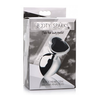 Xr Brands Juodas Heart Medium Anal Plug Aluminum Alloy Weighted Design