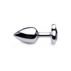 Xr Brands Juodas Heart Aluminum Intimate Plug Small - Lightweight, Nickel-Free, Juodas
