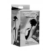 XR Brands Juodas Rose Medium Rose-Shaped Aliuminio Plug Juodas