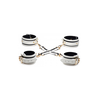 Xr Brands Kink Glow in the Dark Bondage Set with Cuffs, Blindfold &amp; Paddle