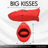 Xr Brands Kiss and Tell Silicone Vibrating Clitoral Stimulator Raudona IPX6 USB