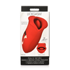 Xr Brands Kiss and Tell Silicone Vibrating Clitoral Stimulator Raudona IPX6 USB