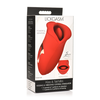 Xr Brands Kiss and Tell Silicone Vibrating Clitoral Stimulator Raudona IPX6 USB