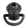 XR Brands Lock Down Juodas Chastity Cage Adjustable Fit System