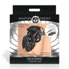 XR Brands Lock Down Juodas Chastity Cage Adjustable Fit System