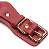 XR Brands Vegan Leather Restraints Set Raudona Adjustable Buckles