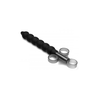 Xr Brands CleanStream XL Silicone Lubricant Applicator with Beaded Shaft, Juodas