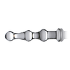 Xr Brands Mammoth Glass Intimate Device Three-Bump Structure Transparent