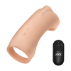 Curve Toys Pretty Love Vibrating Silicone Sleeve Lightweight, Rechargeable, Juodas