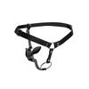 XR Brands Master Series Adjustable Harness with Silicone Plug Juodas