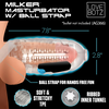 Xr Brands Milker Transparent TPE Intimate Device with Support Strap, Universal Fit