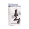 XR Brands Model R Intimate Plug with Rotating Beads, Juodas, Silicone