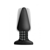 XR Brands Model R Intimate Plug with Rotating Beads, Juodas, Silicone