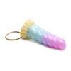 Xr Brands Creature Cocks Mystique Unicorn Pastel Silicone Keychain 3.1in