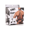Xr Brands Master Series Neck to Wrist Restraint System PU Leather Adjustable Juodas