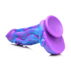 Mėlyna XR Brands Octophallus Silicone Fantasy Model Violetinė/Mėlyna 22cm