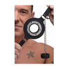 XR Brands Pie Hole Silicone Open Mouth Gag with Removable Plug Juodas