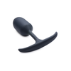 XR Brands Heavy Hitter Silicone Intimate Plug Small Weighted Juodas