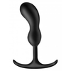 XR Brands Weighted Silicone Anal Plug Small Ergonomic Design Juodas