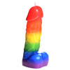 Xr Brands Pipedream Pride Rainbow Drip Candle - Unscented Low-Heat Wax, 15 cm