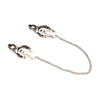 Xr Brands Primal Spiked Clover Adjustable Nipple Clamp Set, Nickel-Free Metal, 30cm Chain