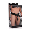 XR Brands Pumper Inflatable Hollow Strap-On System Silicone Juodas