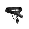 XR Brands Pumper Inflatable Hollow Strap-On System Silicone Juodas