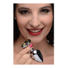 XR Brands Rainbow Prism Aluminum Plug Medium with Multicolor Gem