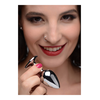 Xr Brands Rainbow Prism Small Aluminum Plug with Multicolor Gemstone Accent
