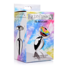 Xr Brands Rainbow Prism Heart Gem Aliuminio Plug Small - Nickel-Free, Multicolor