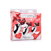 Xr Brands Raudona Gem Intimate Plug Set with Bells, 3 Sizes, Nickel-Free Alloy
